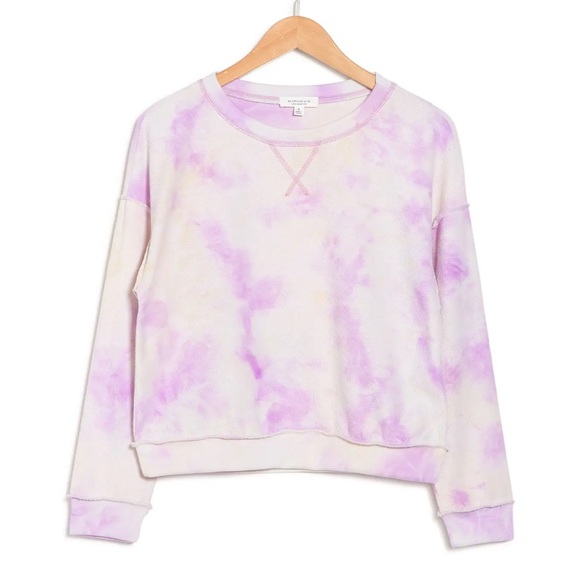KIRIOUS LOS ANGELES Tops - Kirious Los Angeles Reverse Stitch Tie Dye Top